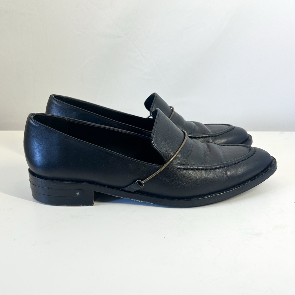 Freda Salvador Midnight Leather Loafers - Picture 2 of 9